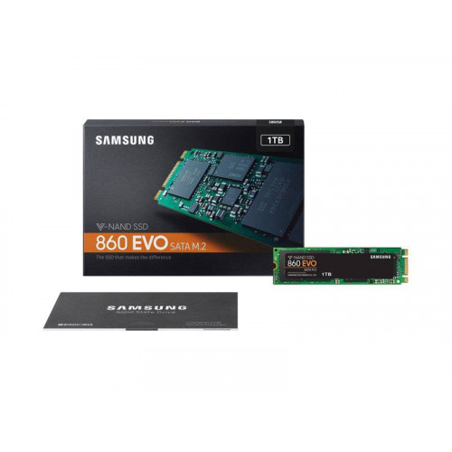 Твердотельный диск 1TB Samsung 860 EVO, V-NAND, M.2, SATA III [R/W - 520/550 MB/s]